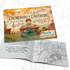 COLOREANDO Y CANTANDO - Santa Teresita del niño Jesús (DIGITAL - PDF para IMPRIMIR)